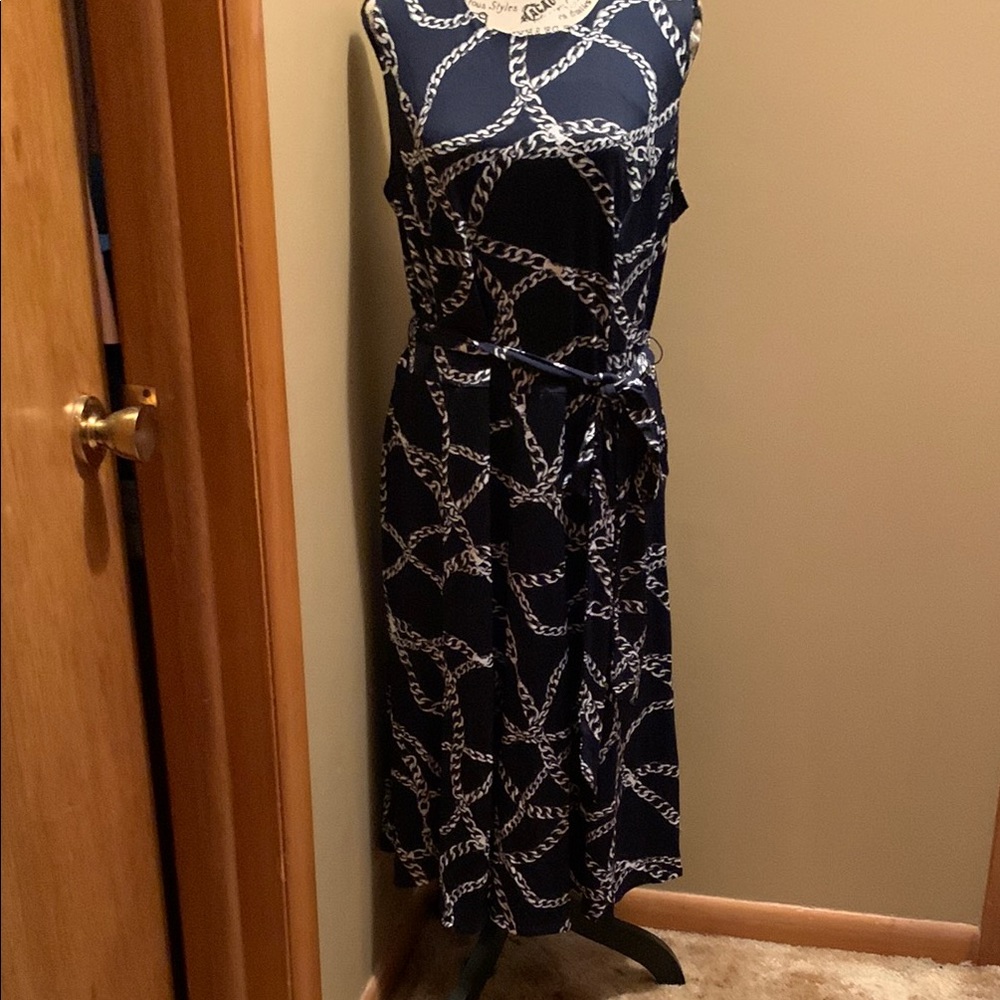 NWT Shelby & Palmer Chain Pattern Sleeveless Dress (267)